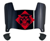 Davidson Wildcats Mini Football Helmet Visor Shield w/ Clips - PICK VISOR & LOGO COLOR