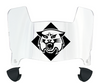 Davidson Wildcats Mini Football Helmet Visor Shield w/ Clips - PICK VISOR & LOGO COLOR