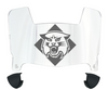Davidson Wildcats Mini Football Helmet Visor Shield w/ Clips - PICK VISOR & LOGO COLOR