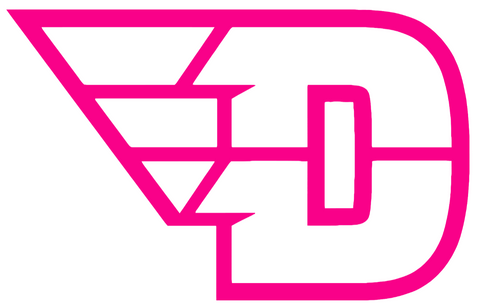 Dayton Flyers Hot Pink Alternate Logo Premium DieCut Vinyl Decal PICK SIZE