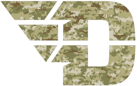 Dayton Flyers Team Logo Salute to Service Camouflage Camo Vinyl Decal PICK SIZE
