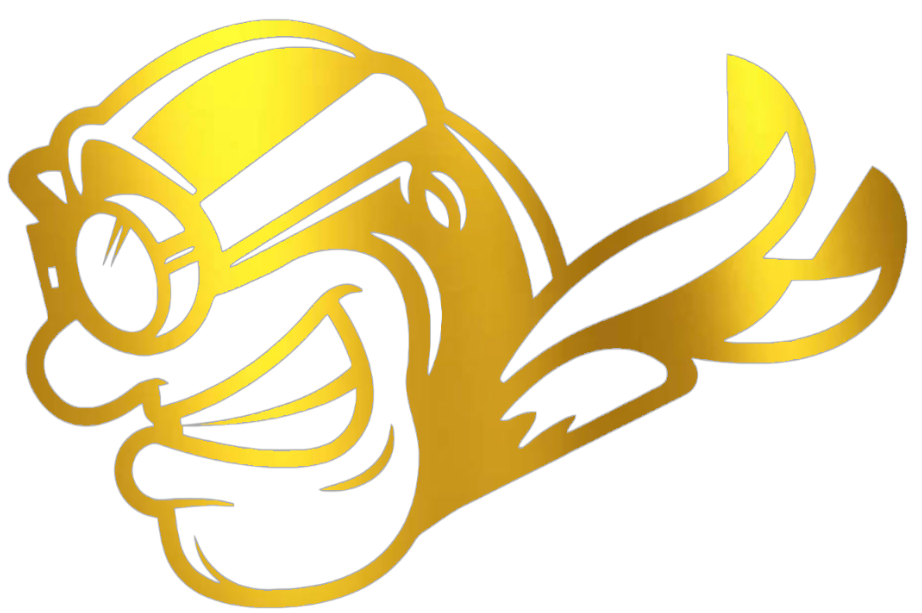 Dayton Flyers GOLD CHROME MIRROR Mascot Logo Premium DieCut Vinyl Decal PICK SIZE