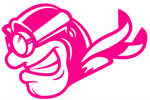 Dayton Flyers Hot Pink Mascot Logo Premium DieCut Vinyl Decal PICK SIZE