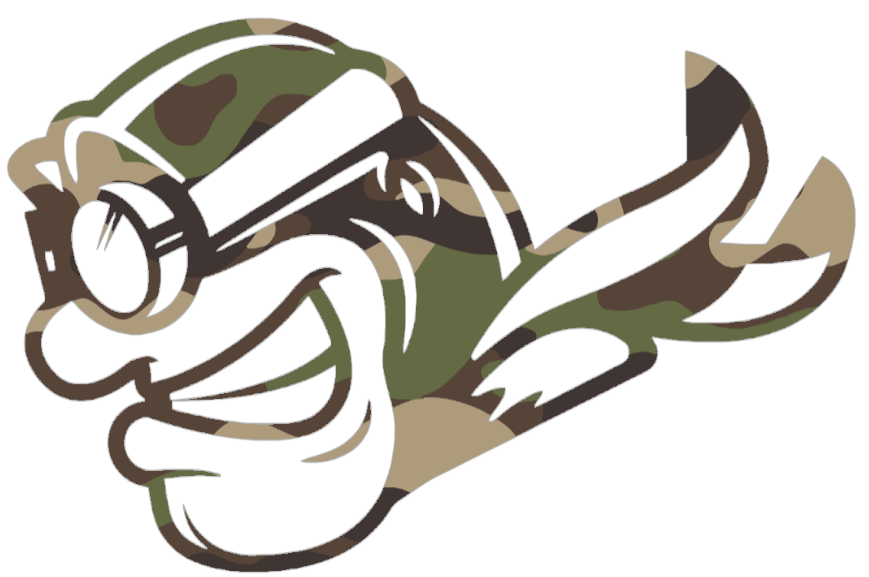 Dayton Flyers Woodland Camo Camouflage Mascot Logo Premium DieCut Vinyl Decal PICK SIZE