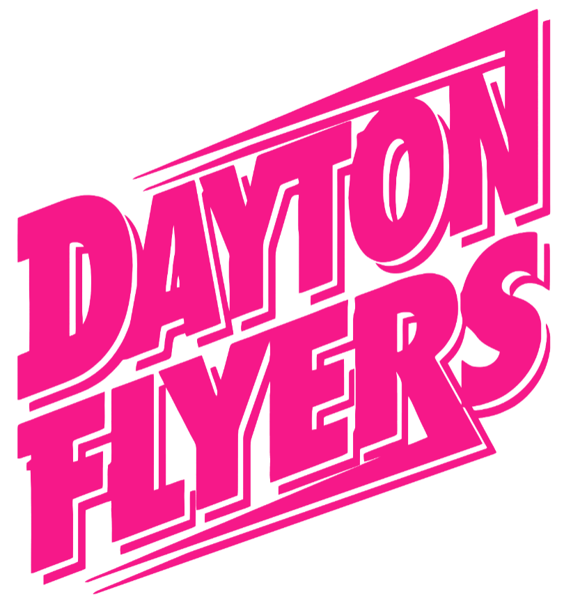 Dayton Flyers Hot Pink Retro Throwback Logo Premium DieCut Vinyl Decal PICK SIZE