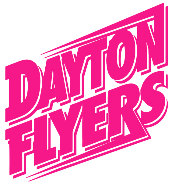 Dayton Flyers Hot Pink Retro Throwback Logo Premium DieCut Vinyl Decal PICK SIZE