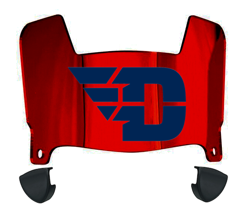 Dayton Flyers Mini Football Helmet Visor Shield w/ Clips - PICK VISOR & LOGO COLOR