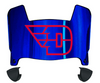 Dayton Flyers Mini Football Helmet Visor Shield w/ Clips - PICK VISOR & LOGO COLOR
