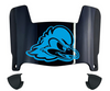 Delaware Blue Hens Mini Football Helmet Visor Shield w/ Clips - PICK VISOR & LOGO COLOR