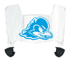 Delaware Blue Hens Mini Football Helmet Visor Shield w/ Clips - PICK VISOR & LOGO COLOR