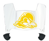 Delaware Blue Hens Mini Football Helmet Visor Shield w/ Clips - PICK VISOR & LOGO COLOR