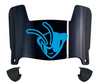 Delaware State Hornets Mini Football Helmet Visor Shield w/ Clips - PICK VISOR & LOGO COLOR