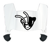 Delaware State Hornets Mini Football Helmet Visor Shield w/ Clips - PICK VISOR & LOGO COLOR