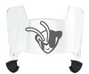 Delaware State Hornets Mini Football Helmet Visor Shield w/ Clips - PICK VISOR & LOGO COLOR