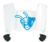 Delaware State Hornets Mini Football Helmet Visor Shield w/ Clips - PICK VISOR & LOGO COLOR