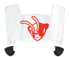 Delaware State Hornets Mini Football Helmet Visor Shield w/ Clips - PICK VISOR & LOGO COLOR