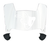 Delaware State Hornets Mini Football Helmet Visor Shield w/ Clips - PICK VISOR & LOGO COLOR