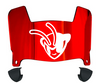 Delaware State Hornets Mini Football Helmet Visor Shield w/ Clips - PICK VISOR & LOGO COLOR