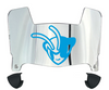 Delaware State Hornets Mini Football Helmet Visor Shield w/ Clips - PICK VISOR & LOGO COLOR