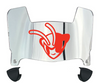 Delaware State Hornets Mini Football Helmet Visor Shield w/ Clips - PICK VISOR & LOGO COLOR