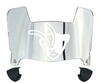 Delaware State Hornets Mini Football Helmet Visor Shield w/ Clips - PICK VISOR & LOGO COLOR