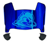 Delaware Blue Hens Mini Football Helmet Visor Shield w/ Clips - PICK VISOR & LOGO COLOR