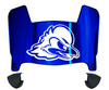Delaware Blue Hens Mini Football Helmet Visor Shield w/ Clips - PICK VISOR & LOGO COLOR