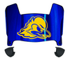 Delaware Blue Hens Mini Football Helmet Visor Shield w/ Clips - PICK VISOR & LOGO COLOR
