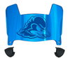 Delaware Blue Hens Mini Football Helmet Visor Shield w/ Clips - PICK VISOR & LOGO COLOR