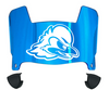 Delaware Blue Hens Mini Football Helmet Visor Shield w/ Clips - PICK VISOR & LOGO COLOR