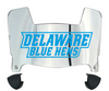 Delaware Blue Hens Mini Football Helmet Visor Shield w/ Clips - PICK VISOR & LOGO COLOR
