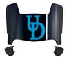 Delaware Blue Hens Mini Football Helmet Visor Shield w/ Clips - PICK VISOR & LOGO COLOR