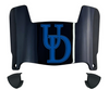 Delaware Blue Hens Mini Football Helmet Visor Shield w/ Clips - PICK VISOR & LOGO COLOR