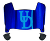 Delaware Blue Hens Mini Football Helmet Visor Shield w/ Clips - PICK VISOR & LOGO COLOR