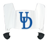 Delaware Blue Hens Mini Football Helmet Visor Shield w/ Clips - PICK VISOR & LOGO COLOR