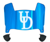 Delaware Blue Hens Mini Football Helmet Visor Shield w/ Clips - PICK VISOR & LOGO COLOR