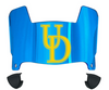 Delaware Blue Hens Mini Football Helmet Visor Shield w/ Clips - PICK VISOR & LOGO COLOR