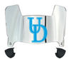 Delaware Blue Hens Mini Football Helmet Visor Shield w/ Clips - PICK VISOR & LOGO COLOR