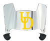 Delaware Blue Hens Mini Football Helmet Visor Shield w/ Clips - PICK VISOR & LOGO COLOR