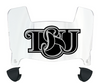 Delaware State Hornets Mini Football Helmet Visor Shield w/ Clips - PICK VISOR & LOGO COLOR