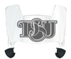 Delaware State Hornets Mini Football Helmet Visor Shield w/ Clips - PICK VISOR & LOGO COLOR