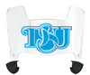 Delaware State Hornets Mini Football Helmet Visor Shield w/ Clips - PICK VISOR & LOGO COLOR