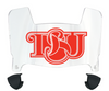 Delaware State Hornets Mini Football Helmet Visor Shield w/ Clips - PICK VISOR & LOGO COLOR