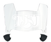 Delaware State Hornets Mini Football Helmet Visor Shield w/ Clips - PICK VISOR & LOGO COLOR
