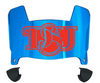 Delaware State Hornets Mini Football Helmet Visor Shield w/ Clips - PICK VISOR & LOGO COLOR