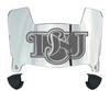 Delaware State Hornets Mini Football Helmet Visor Shield w/ Clips - PICK VISOR & LOGO COLOR