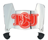 Delaware State Hornets Mini Football Helmet Visor Shield w/ Clips - PICK VISOR & LOGO COLOR