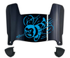 Delaware State Hornets Mini Football Helmet Visor Shield w/ Clips - PICK VISOR & LOGO COLOR