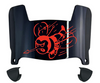 Delaware State Hornets Mini Football Helmet Visor Shield w/ Clips - PICK VISOR & LOGO COLOR