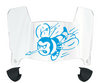 Delaware State Hornets Mini Football Helmet Visor Shield w/ Clips - PICK VISOR & LOGO COLOR